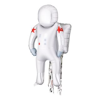 Folieballon Astronaut med Streamers