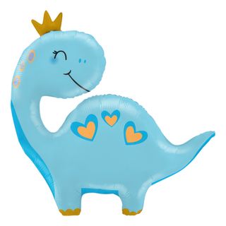 Folieballon Blå Dinosaur