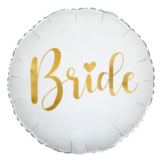 Folieballon Bride Rund Guld