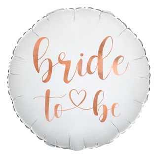 Folieballon Bride Rund Rosé