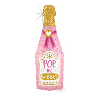 Folieballon Bubbly Champagneflaske