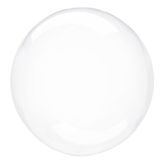 Folieballon Crystal Clear Rund Transparent