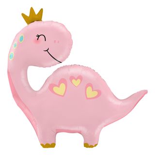Folieballon Dinosaur Lyserød