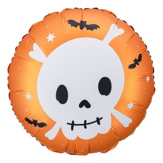 Folieballon Kranium Orange