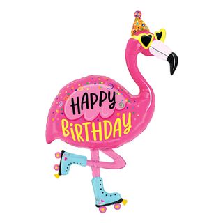 Folieballon Flamingo Birthday