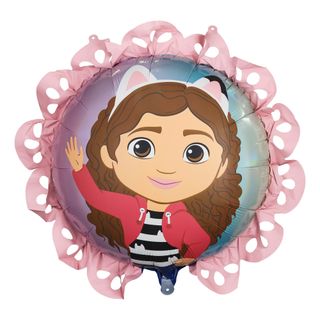 Folieballon Gabbys Dukkehus med Flæsekant