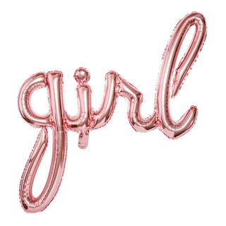 Folieballon Girl Roséguld
