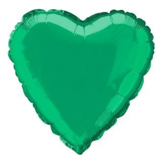 Folieballon Hjerte Grøn