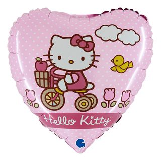Folieballon Hjerte Hello Kitty