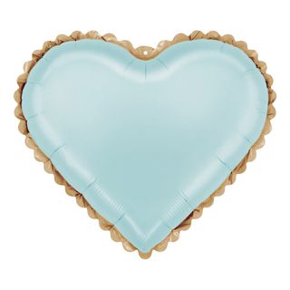 Folieballong Hjerte Lace Blå