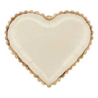Folieballong Hjerte Lace Cream