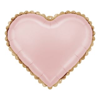 Folieballong Hjerte Lace Rosa