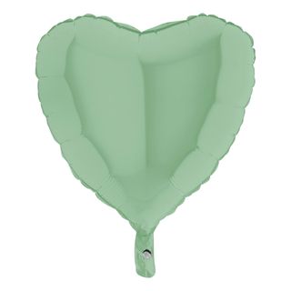 Folieballon Hjerte Pastelgrøn