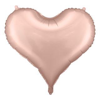 Folieballon Hjerte Roséguld