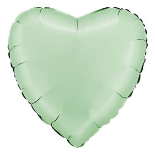 Folieballon Hjerte Satin Glazed Mint