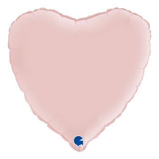 Folieballon Hjerte Satin Pastel Pink