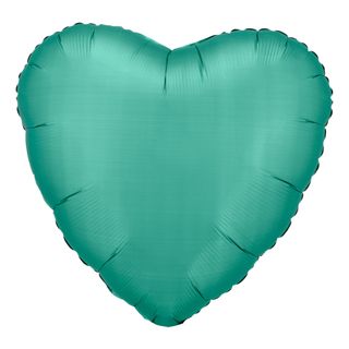 Folieballon Hjerte Silke Grøn