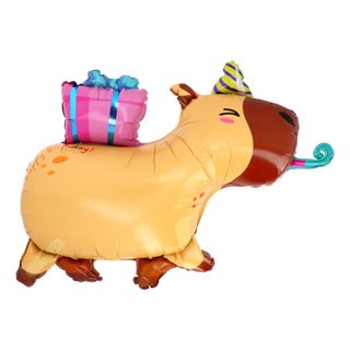 Folieballon Kapybara Happy Birthday