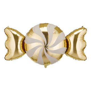 Folieballong Karamell Beige/Gull
