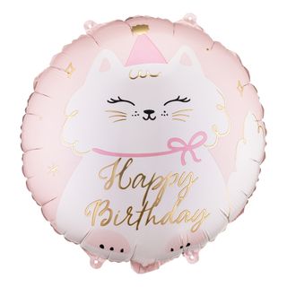 Folieballon Kat Happy Birthday