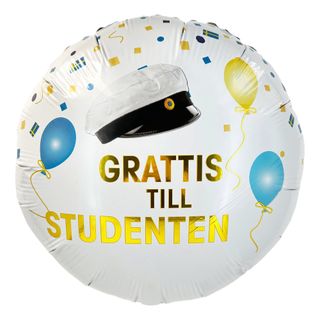 Folieballon Konfetti Student
