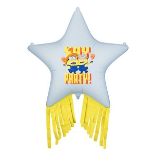 Folieballon Minions Stjerne med Tassles