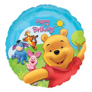 Folieballon Peter Plys Happy Birthday