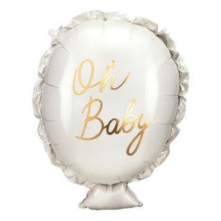 Folieballon Oh Baby Hvid