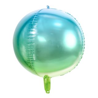 Folieballon Bold Ombre Blå/Grøn