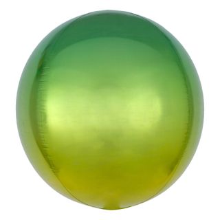 Folieballon Orbz Ombré Gul & Grøn