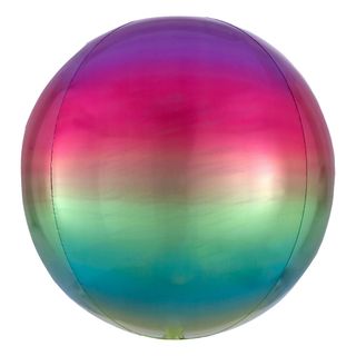 Folieballon Orbz Ombré Regnbuefarvet