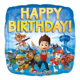 Folieballon Paw Patrol Happy Birthday