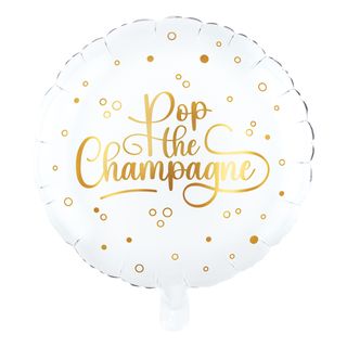 Folieballon Rund Pop the Champagne