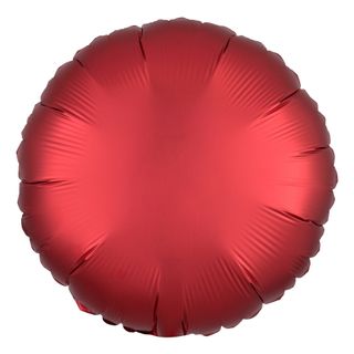 Folieballon Rund Silke Mørkerød