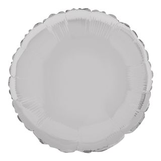 Folieballon Rund Sølv