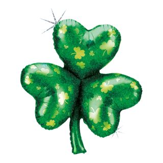 Folieballon Shamrock Holographic Shape