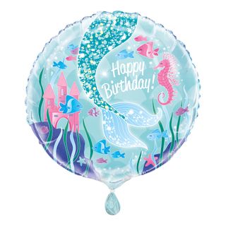 Folieballon Havfrue Happy Birthday