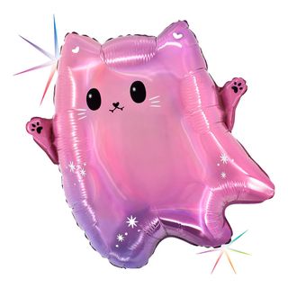 Folieballon Spøgelse Kawaii Kat