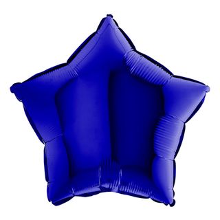 Folieballon Stjerne Blue Capri