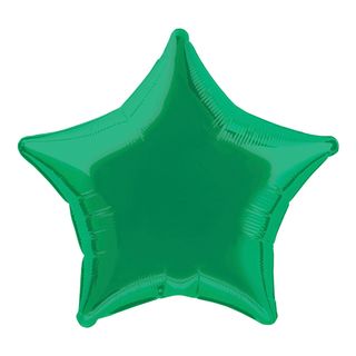 Folieballon Stjerne Grøn