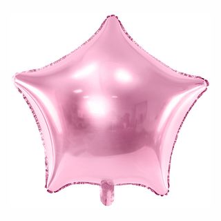 Folieballon Stjerne Lyserød