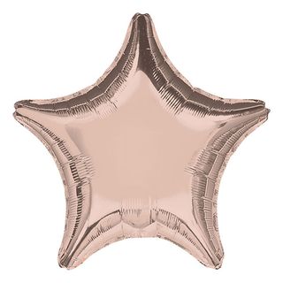 Folieballon Stjerne Roséguld