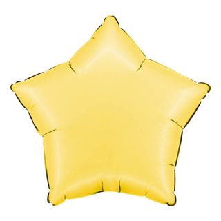 Folieballon Stjerne Satin Banana Yellow