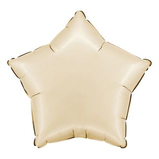 Folieballon Stjerne Satin Cream
