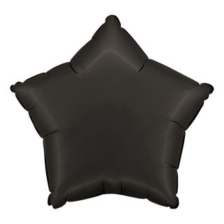 Folieballong Stjerne Satin Fumé Black