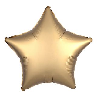 Folieballon Stjerne Satin Guld
