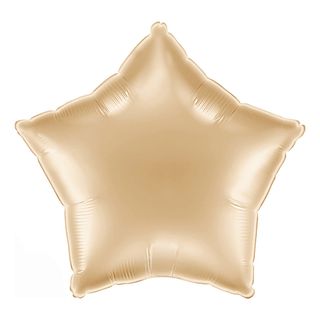 Folieballong Stjärna White Gold