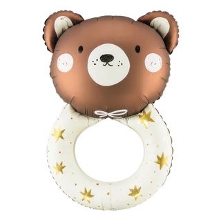 Folieballon Teddybjørn Rangle