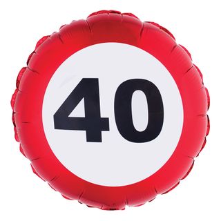 Folieballon Trafikskilt 40