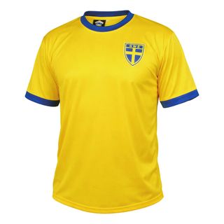 Fodboldtrøje T-shirt Sverige Supportertrøje